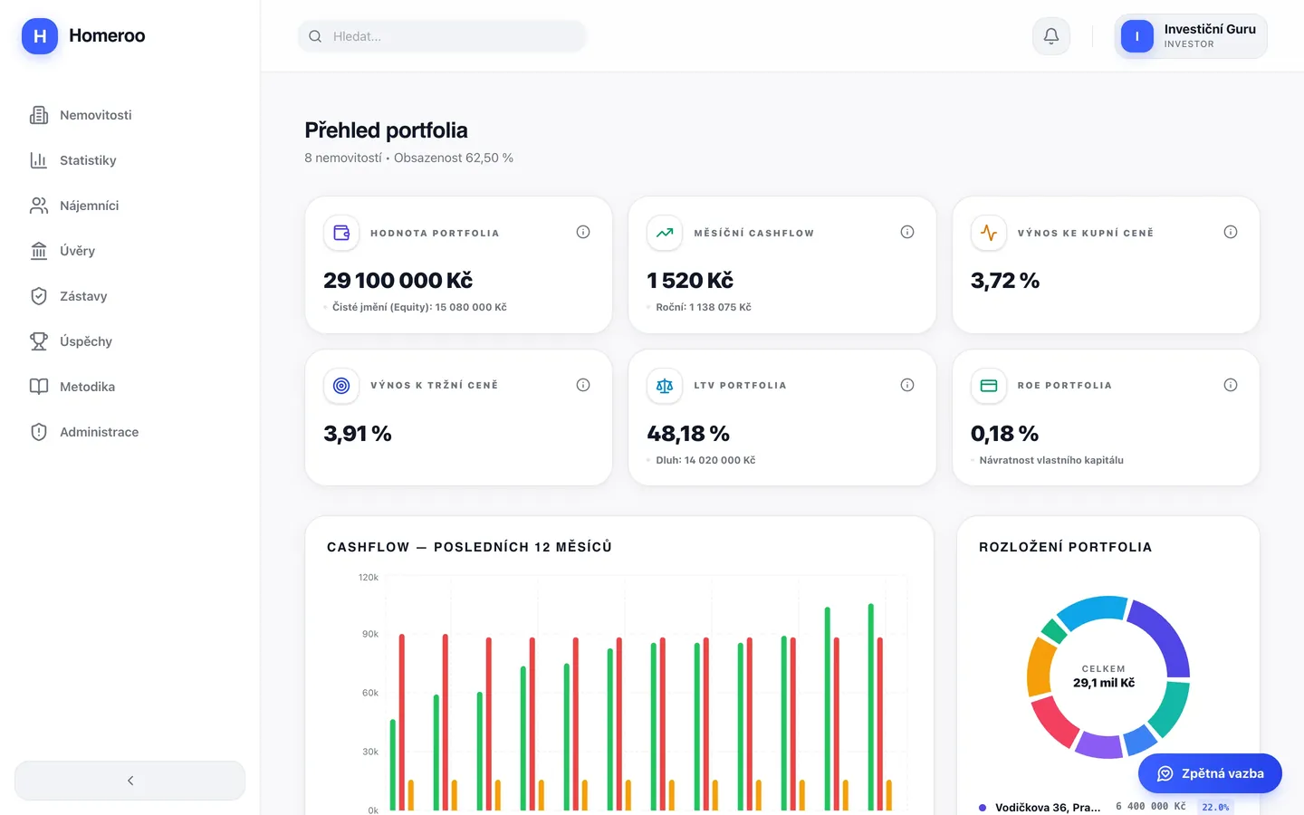 Homeroo Dashboard