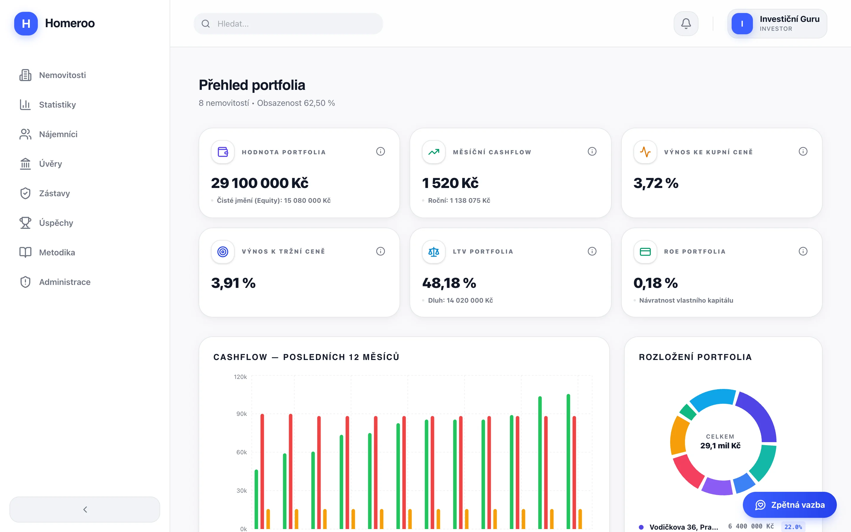 Homeroo Dashboard